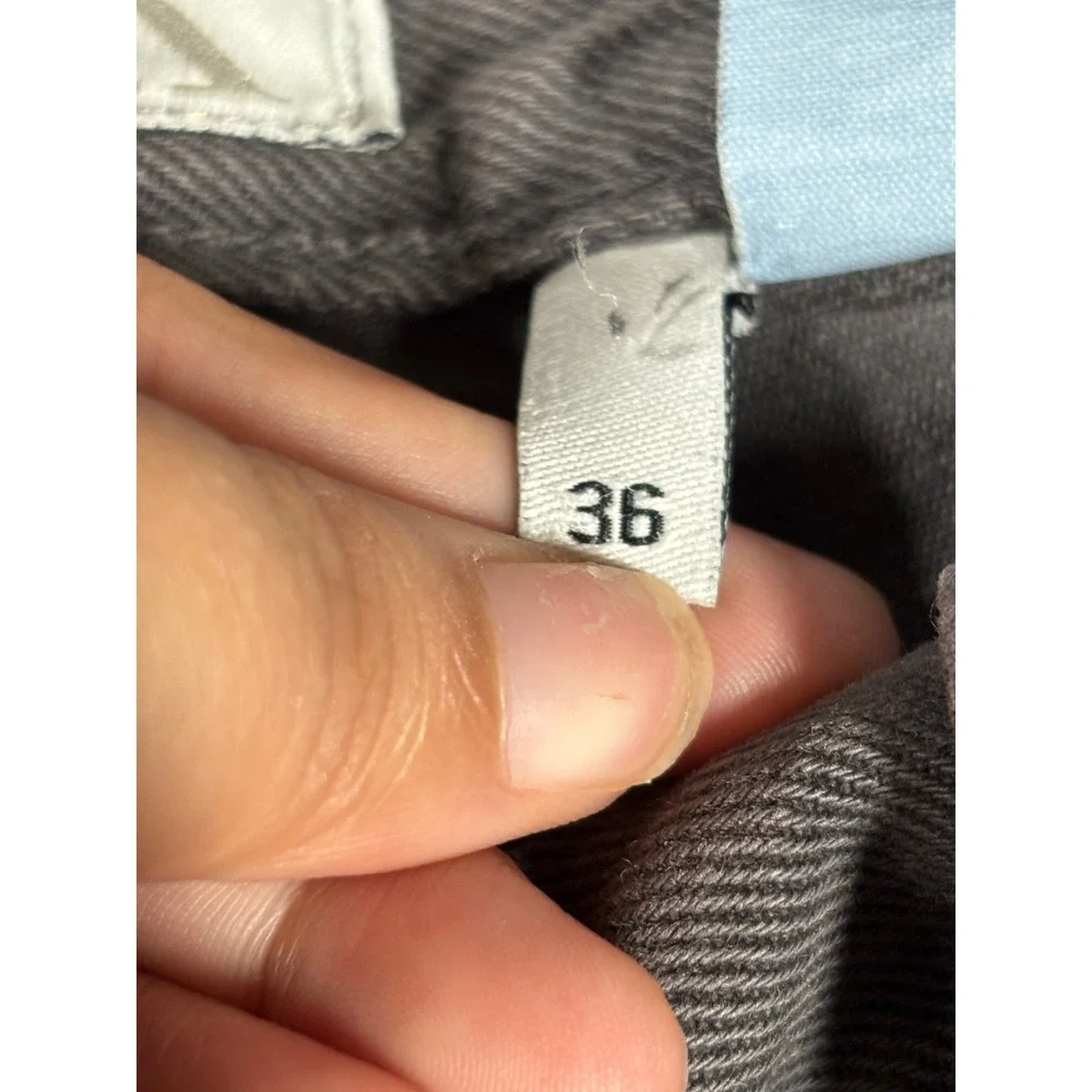 Calvin Klein Jeans Mens 36x34 Gray Straight‎ Leg Denim Pants Made in USA